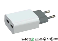 OEM Smartphone 2 Ports USB Charger 2.1A Portable Travel Wall Adapter For Mobile Phone
